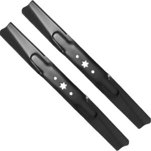 942-04244A Mower Blades Fit for Cub-Cadet 46" Deck, 942-04290 High Lift Blades for Cub Cad et XT1 XT2 LTX1045 1046 Tractor, Craftsman T240 LT2000, Troy Bilt Horse XP Riding Mower, 2 Pack