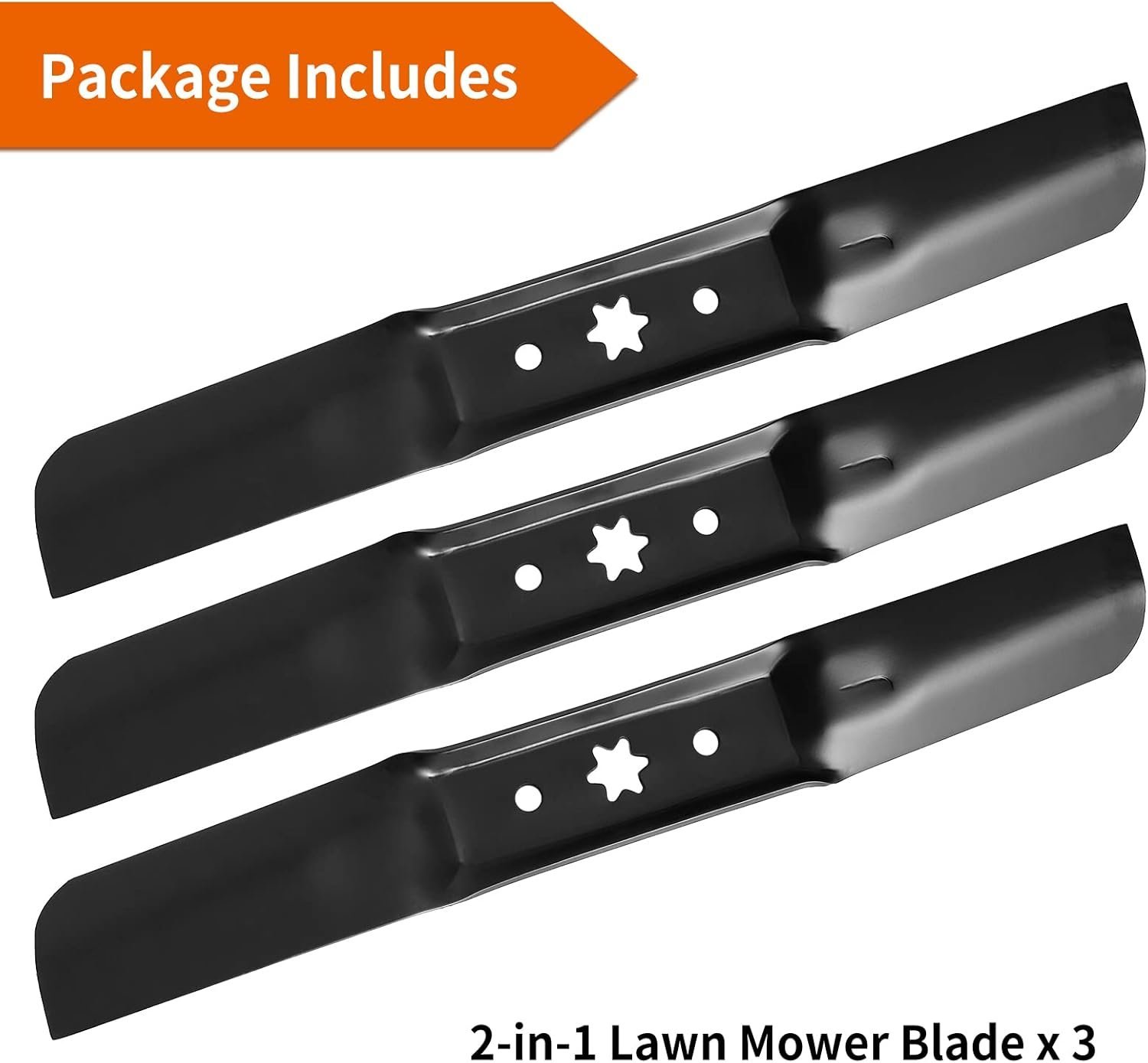 942-05056A Mower Blades Fit for Zero Turn 54" Deck - 742-05056 Medium Lift Blade Compatible with Cub Cad et RZT-L54 XT1 XT2, Troy-Bilt Lawn Tractor, Craftsman 247 Riding Mower - Image 3